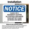 Signmission Class 1 Div 2 Hazardous Location All Electrical OSHA Notice Sign, Vinyl Decal, 10in W x 7in L, 2PK OS-2PACK-NS-D-710-L-10598 - alternate 4